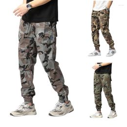 Men's Pants Army Military Korean Style Camouflage Long Print Slim Fit Zipper For Men Fall Leisure Trousers Spring Casual Clothes