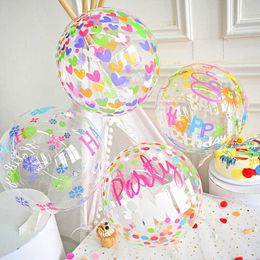 Decoration Inch New Birthday Printing Ball Children's Birthday Colour Balloon Decoration Scene Explosion