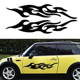 Cool Design fire pattern style Car Stickers Funny sticker Styling Auto Racing Body Windows to cover scratches car accessories R230812