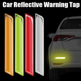 New Reflective Warning Tape Stickers Night Safety Mark Anti-collision Stripe Car Body Bumper Reflector Sticker Decals R230812