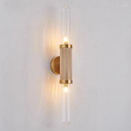 Wall Lamp Retro Minimalist Simple Industrial Style Double-Headed Living Room Bedroom Bedside Backdrop Lighting