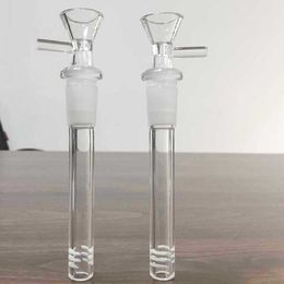 5 Inch 6 Inch Glass Bong Downstem Insert Pipe with 14mm Male bowl Diffuser Down Stem Smoking Water Pipes