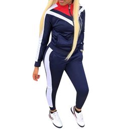 Women Tracksuits Clothing Casual Outfit Two-Piece Sets Women's Long-Sleeved Jackets Trousers Zipper Hoodies and Pants Casual Jogging Running Suits
