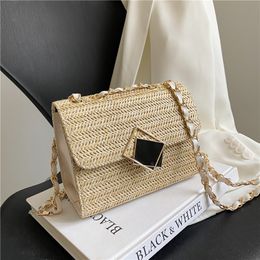 Waist Bags Fitshinling Bohemian In Handnags For Women Box Chain Small Mini Holiday Beach Purse 230812