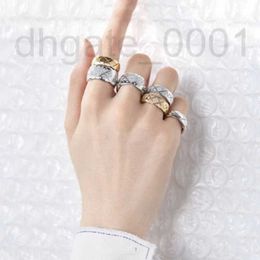 Band Rings Designer Grid Ring 925 Silver Plated 18K Precision Diamond Set Wide and Narrow Version Fashion Couple rhomboid grid HOOS