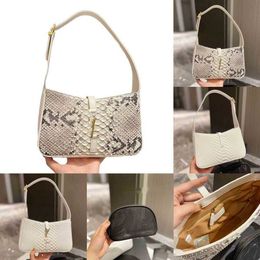 Ybag Shoulder Bags Snake Print Underarm Bag Women Leather Designer Handbag Tote Messenger Vintage CrossbodPurses 220627