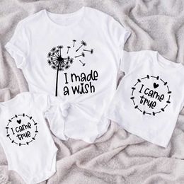 Family Matching Outfits Mommy Kid and Baby Matching Shirts Made Came True Family Matching Outfits Mothers Day Gift Baby Bodysuit