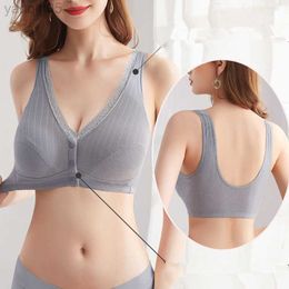 Maternity Intimates Comfortable Cotton Pregnant Women Underwear Maternity Nursing Bra Breastfeeding Bra Front-Close Bralette Intimate Clothes Plus HKD230814