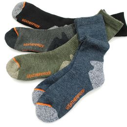 Sports Socks Mens Merino Wool Fleece sock Woollen Thermal Warm Winter Athletics Breathable For Male 4146 230811