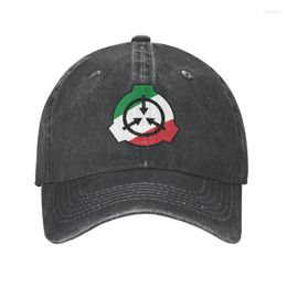 Caps de bola Algodão personalizado Itália SCP Foundation Baseball Cap Men Women Ajuste Dad Hat Streetwear