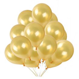 Decoration 10/20/30/50pc 10/12inch Gold Black Pink Balloons Birthday Adult Wedding Decorations Baby Shower Kids Balloon