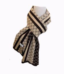 Luxury men's soft cashmere warm scarf fashion classic knitted cashmere rope jacquard brand scarf