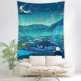 Tapestries Comics Indie Room Decor Tapestry Hippie Romantic Tapestry Wall Hanging Cute Decor Room Decoration Anime Tapestry