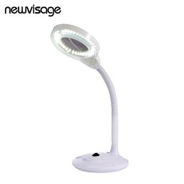 Face Care Devices Super Bright LED Magnifying Lamp Adjustable 3X 5X Glass Cold Light Magnifier Foldable Design for Nail Art Tatoo Beauty Arts Tool 230811