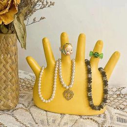 Jewelry Pouches Resin Ornaments Finger Rack Public Display Decorative Props Ring Storage Drop