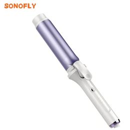 Get Salon-Quality Curls with SONOFLY 40mm Negative Ion Ceramic Hair Curler - 3 Temperatures & Fast Heating!