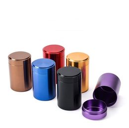 Metal Sealed Tea Storage Jars Portable Travel Spices Candy Berry Mini Can Herb Food Jar Small Seal Pot Container Cans SN4204