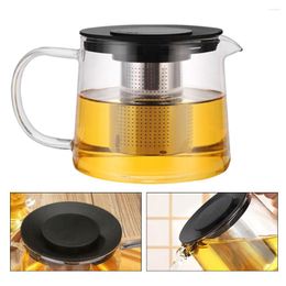 Dinnerware Sets 600ml Coffee Carafe Insulated With Infuser Heat Resistant Glass Tea Kettle Stovetop For Home Office Loose Leaf