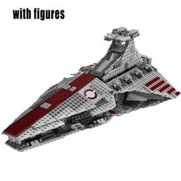 Transformation toys Robots Star Venator Set Republic Ship Attack Cruiser Model Bricks Compatible 8039 MOC Spaceship Toys for Kids 05042 81044 180013 19077 230811