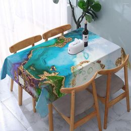 Table Cloth Rectangular Tablecloth Fit 45"-50" Elastic Edge Texture Covers