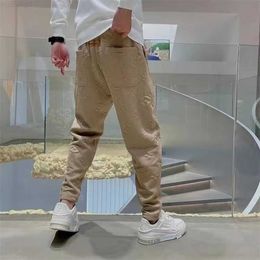 Calça masculina outono e inverno nova em roupas masculinas calças casuais esporte jogging treino sweatpants harajuku streetwear calças M-5XL s15