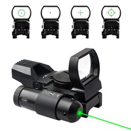 1X22X33 Red Green Red Dot Reflex Laser Sight Scope 4 Styles Display Holographic Illuminated 20mm Tactical scope