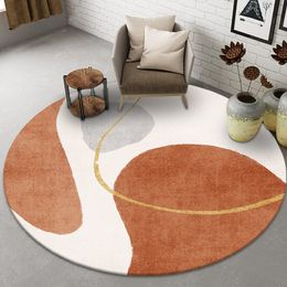 Carpets Modern Light Luxury Round Living Room Sofa Coffee Tables Rug Ins Style Decoration Bedroom Carpet Nonslip Bath Mats 230812