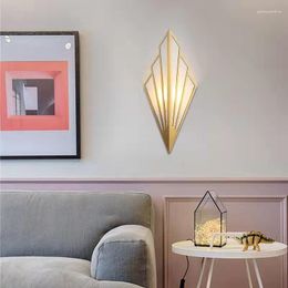 Wall Lamp Modern LED Vintage Simple Diamond Shape Lights For Bedroom Living Room Bedside Aisle Decorative Sconce Lighting Home Decor