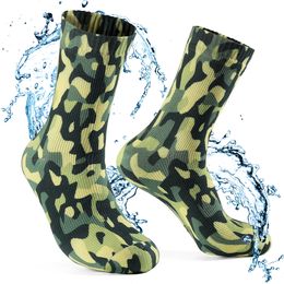 Sports Socks Waterproof for Men Warm Snow Thermal Sock PORELLE MEMBRANES Snowboard Cycling Ski Bicycle Winter Army Green 230811