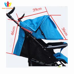 Stroller Parts Accessories Baby Accessories Stroller Sun Visor Kids Sunshade Cover Warm Windproof Hood Protection Canopy Accessories Drop 230812