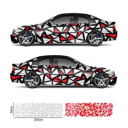 Triangles Design DIY Decor Car Stickers Racing Full Body Tuning Exterior Vinyl Decals Accessories For fiat ducato opel corsa d R230812