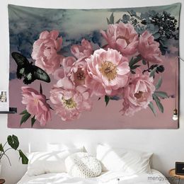 Tapestries Nordic Flower Big Tapestry Wall Decoration Wall Hanging Decor Art Hippie Tapestry Home Decor R230812