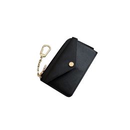 Recto Verso Designer Card Holder Key Pouch Women Pochette Cles Luxury Keychain Zippy Wallet Men Fashion Ring Chain Mini Coin Purse Pocket Lady Charm Card Holders Bag