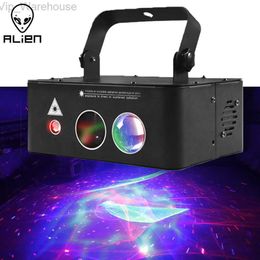 ALIEN RGB Aurora Starry Star Laser Light Projector Blue LED Water Wave Stage Lighting Effect for Party Holiday DJ Disco Xmas Bar HKD230812