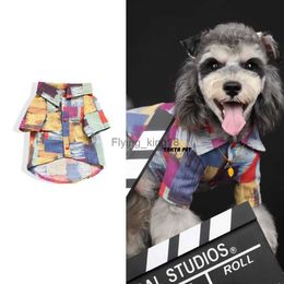 Small Dog Cat Clothes painting Shirt summer Coat Jacket Clothes Costume Tops Dog Accessories Clothes for Small Dogs Spring HKD230812