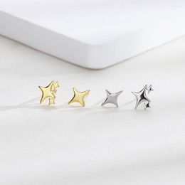 Stud Earrings Trendy Silver Gold Colour Asymmetry Cross Star For Women Girl Gift Fashion Jewellery Dropship Wholesale