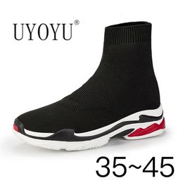 Boots Fashion Mens Women Girls Ankle Mesh Spring Summer Designer Luxury Male Sock Black Casual Shoes For Men 3545 Footwear 230812
