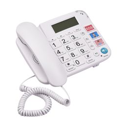 Telephones Corded Phone Big Button Desk Landline Phone Telephone Support Speed Dial/Ring Volume Control for Elderly Seniors Home Office 230812