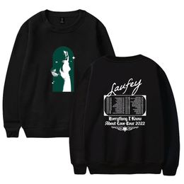 Mens Hoodies Sweatshirts Laufey Everything I Know About Love Tour Sweatshirt Daily Winter Women Men Print Casual Long Sleeve Top Shirt Clothes 230811