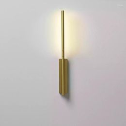 Wall Lamp Nordic Line Led Modern Living Room Bedroom Bedside Creative Designer's Corridor Bathroom Mirror Front Light