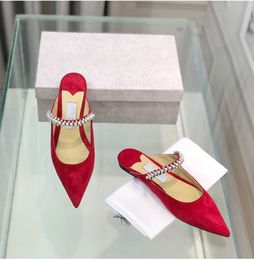 Designer Launched A New Pearl Crystal I Muller Shoes Classic Fashion Design Shoes Interpretation Of Elegant Charm Multi-color Choice Designer