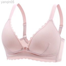 Maternity Intimates Breastfeeding Bras Maternity Nursing Bra Breathable Front Button Underwear Clothes for Pregnant Women Soutien Gorge Allaitement HKD230812