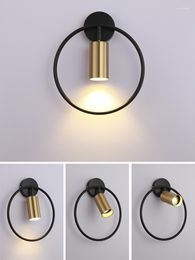 Wall Lamps Modern 5W LED Lamp GU10 Sconce Light Study Room Bathroom Bedroom Bedside Lighting Fixtures Indoor Lampe Murale