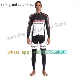 Racing Sets Zootekoi Men Cycling Jersey Jacket Set Spring And Autumn Thin Long Sleeve Outdoor Bike Team Mtb Equipment Ciclismo Hombre 2023