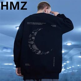 Men's TShirts HMZ 2023 Men Sweatshirts Oversized Fashion Sweatshirt Male Sportswear Pullovers Hip Hop Streetwear O Neck Tops Clothes 230812