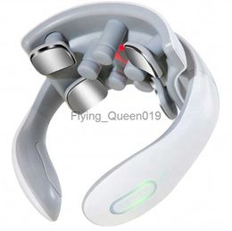Electric Neck and Back Massager Magnetic Osteochondrosis Treatment Pulse Shiatsu Back Massage Cervical Physiotherapy Machine HKD230812