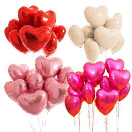 Decoration 5pcs Heart Love Inflatable Foil Balloons For Wedding Decoration Wedding Ballon Love Globos Fiesta