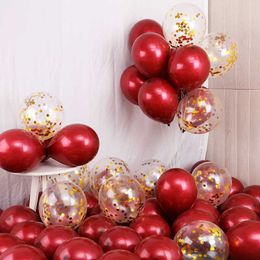 Decoration 15Pcs Red Balloons for Wedding Decor Happy Birthday Decoration Globos Black Balloon Baby Shower