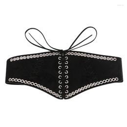 Belts Women Corset Black Sexy Girdle Underbust Waist Bandage Bustier Body Slimming Wide Dress Elastic Waistband