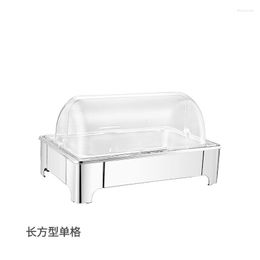 Dinnerware Sets Rectangle Buffet Stove Flap El Breakfast Display Insulation Table Stainless Steel Pot